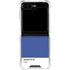 Azure Blue Galaxy Z Flip6 Clear Case